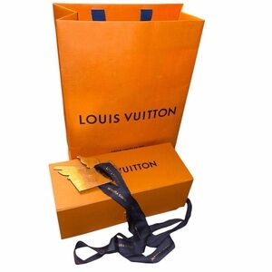 Louis Vuitton Orange Box and Bag Set